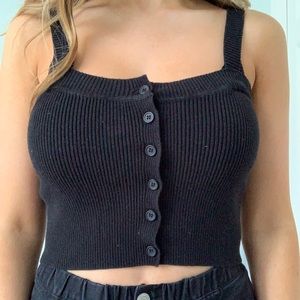 Brandy Melville Button Tank Top